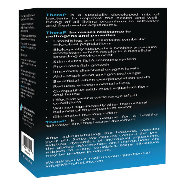 TheraP Microbe-Lift Rivendell Distribution, liquid and granular aquarium chemicals, dark pkg. on Tampa Home & Garden Store
