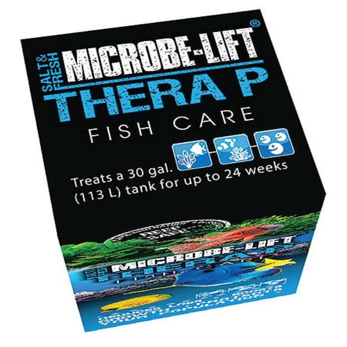 Microbe-Lift TheraP fish care box Rivendell; label; treats 30 gal tanks up to 24 weeks on Tampa Home & Garden Store