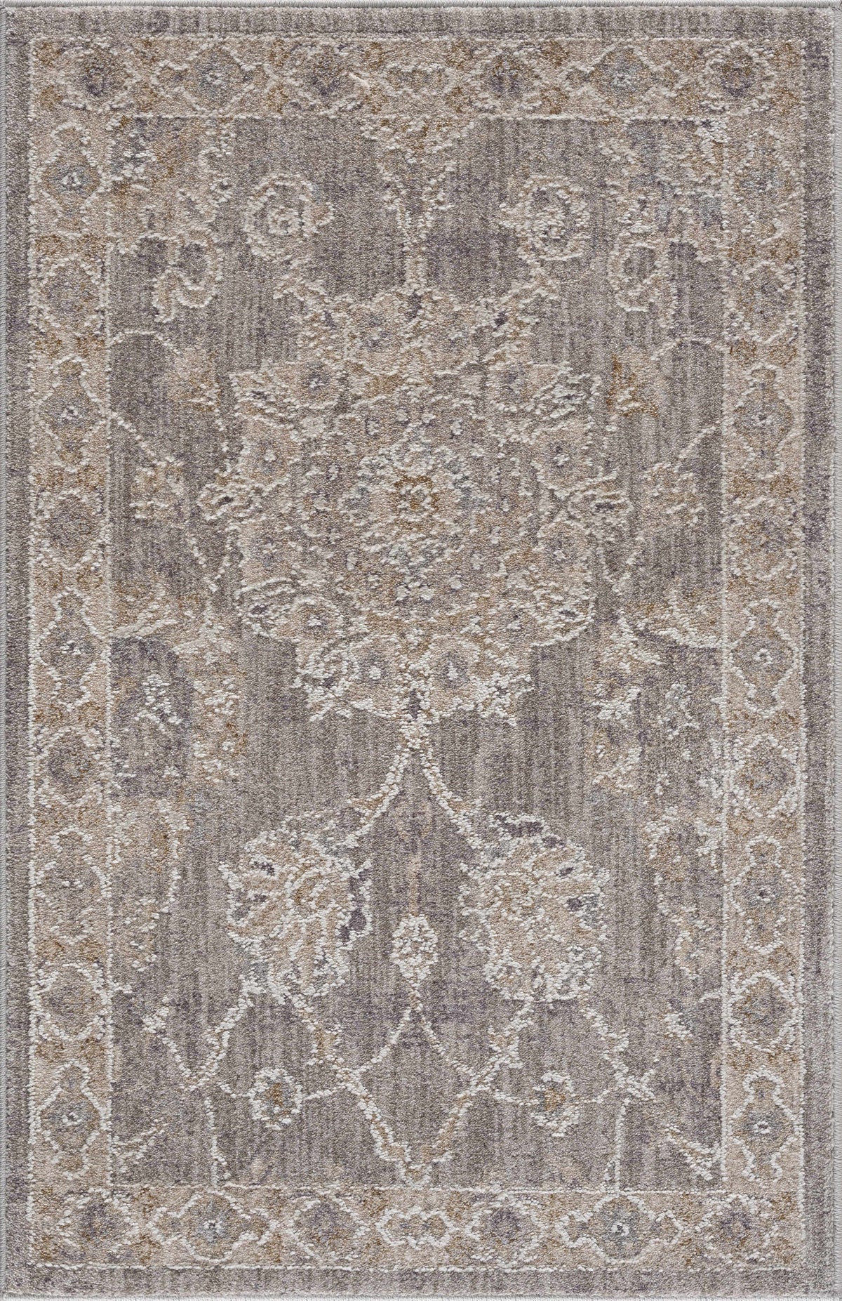 Monterey Gray and White Persian Area Rug