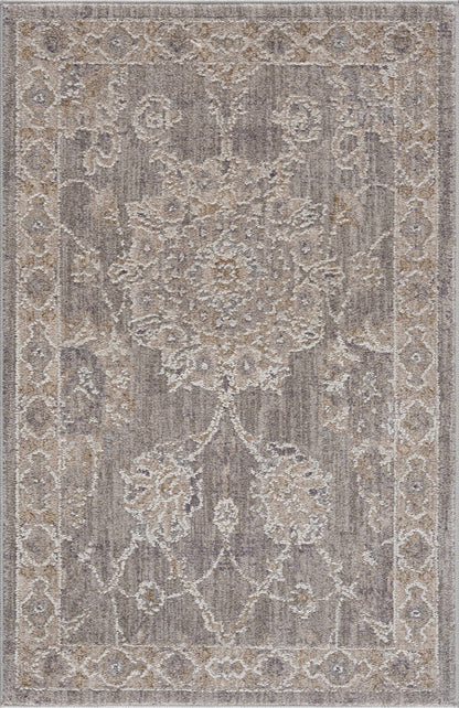 Monterey Gray and White Persian Area Rug