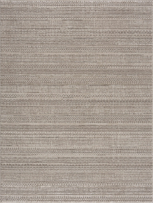 Nate Beige Tribal High Pile Carpet rug beige-brown with textured pattern Boutique Rugs on Tampa Home & Garden Store