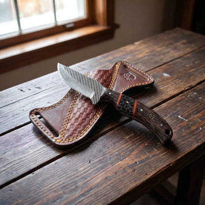 Titan Honeycomb Timber Skinner fixed blade knife with high carbon RASP steel on Tampa Home & Garden Store
