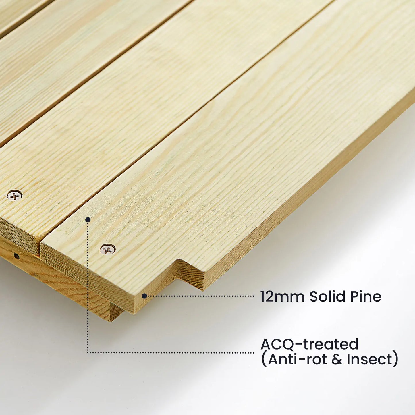 Tiny Land Mud Kitchen DuoPlay wooden boards for play kitchen, 12mm solid pine, ACQ-treated on Tampa Home & Garden Store
