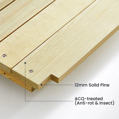 Tiny Land Mud Kitchen DuoPlay wooden boards for play kitchen, 12mm solid pine, ACQ-treated on Tampa Home & Garden Store
