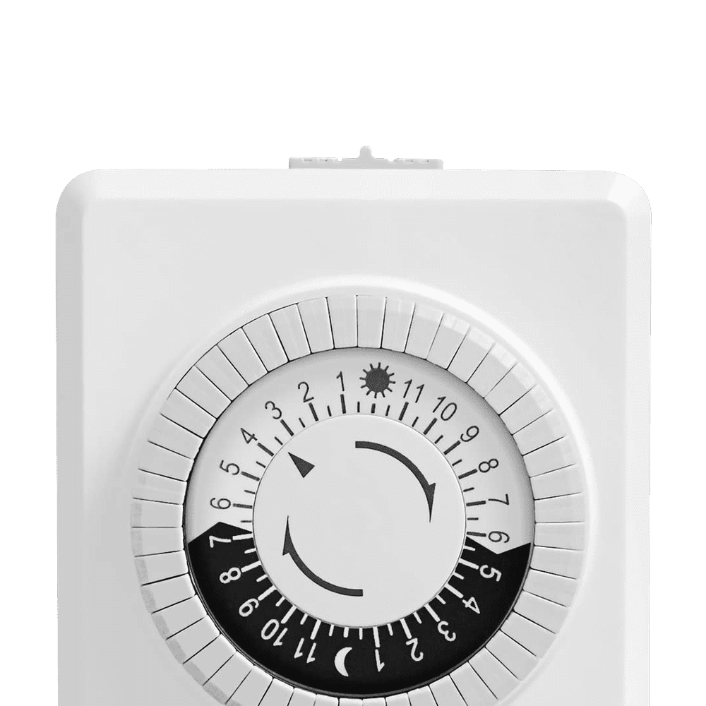 TM02 Plug In Timer Indoor Mechanical Clock for Garden Lights Transformers 24 Hour - Tampa Home & Garden Store