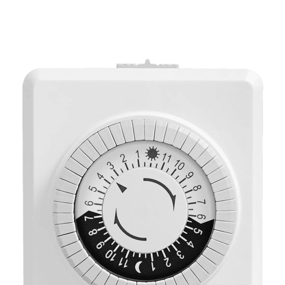 TM02 Plug In Timer Indoor Mechanical Clock for Garden Lights Transformers 24 Hour - Tampa Home & Garden Store