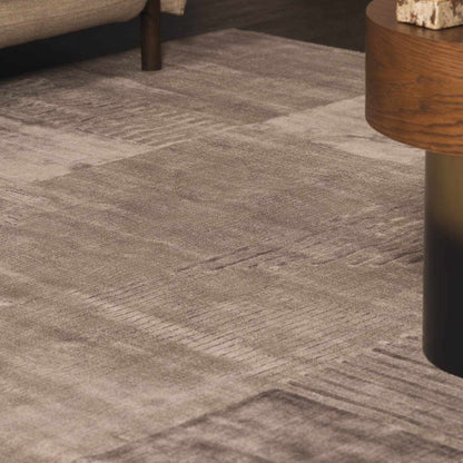 Tjode Hand Loomed Area Rug in neutral taupe gray tones on Tampa Home & Garden Store
