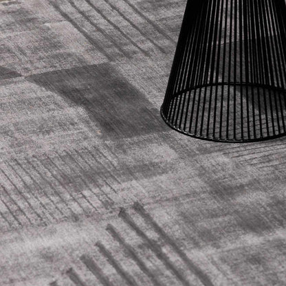 Tjode Hand Loomed Area Rug gray charcoal geometric pattern on Tampa Home & Garden Store