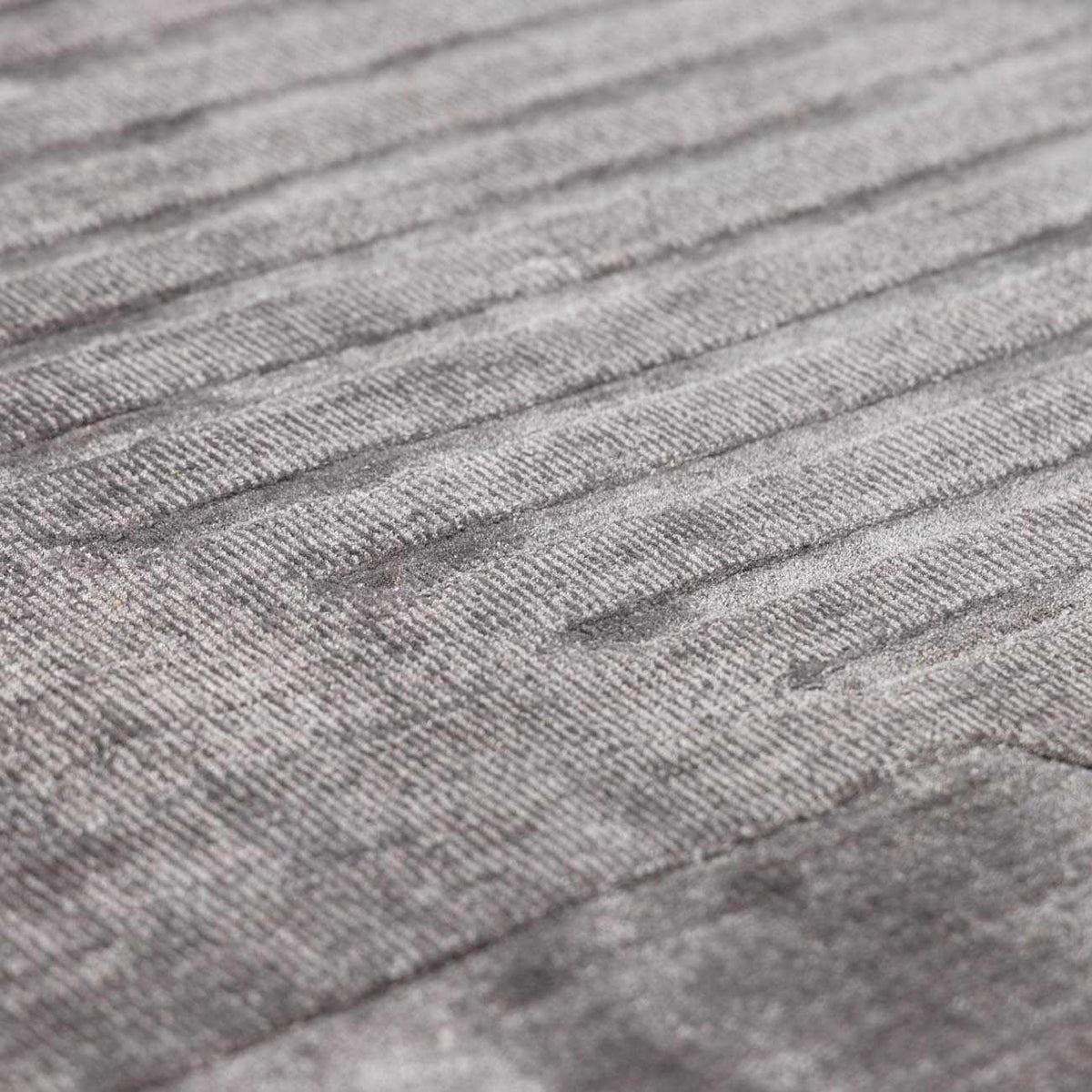 Tjode hand loomed area rug gray textured striped pattern on Tampa Home & Garden Store