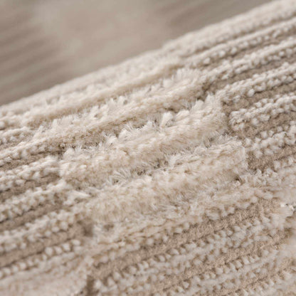 Truls 3D Checkered Washable Rug Biscotti beige shaggy pile Boutique Rugs on Tampa Home & Garden Store