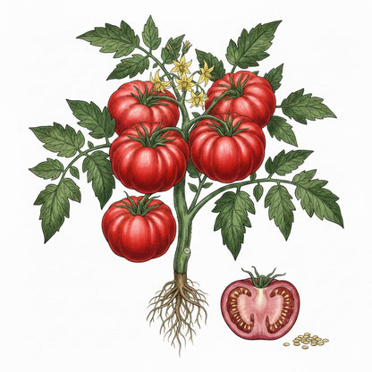 TOMATO Seeds, German Johnson - Tampa Home & Garden Store