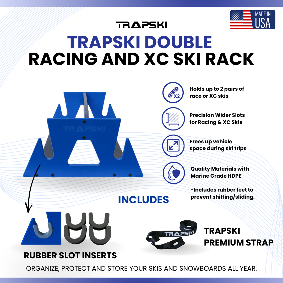 Trapski Double Racing and Xc Ski Rack Kit