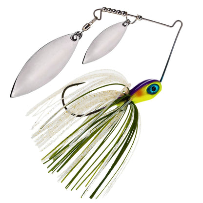 Jigs de spinnerbait de doble hoja de sauce de tungsteno Reaction Tackle (paquete de 2) - Nuevo