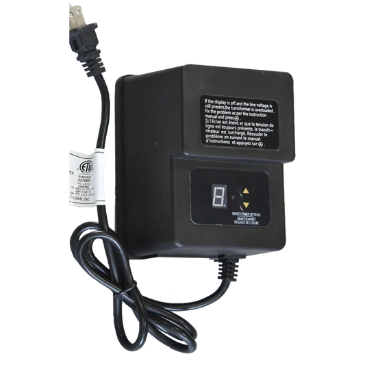 TS200 200W AC 120V Step Down Low Voltage Transformer with Digital Timer IP65 Waterproof