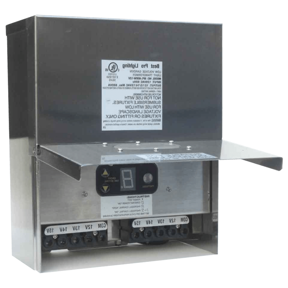 TS600 600W Multi Tap Low Voltage Transformer with Digital Timer IP65 Waterproof