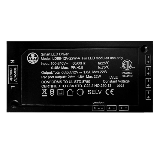 TSDC22 –  Heavy Duty 12V DC 22W Transformer for LED Modules - Tampa Home & Garden Store