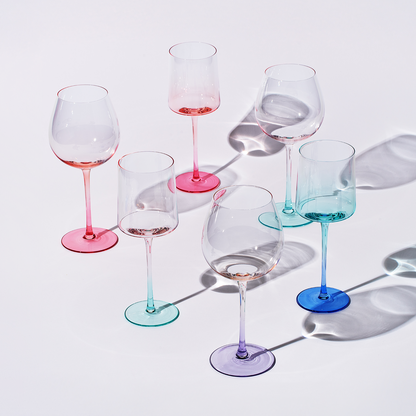 Alba Balloon Stemmed Wine Glasses Set of Four