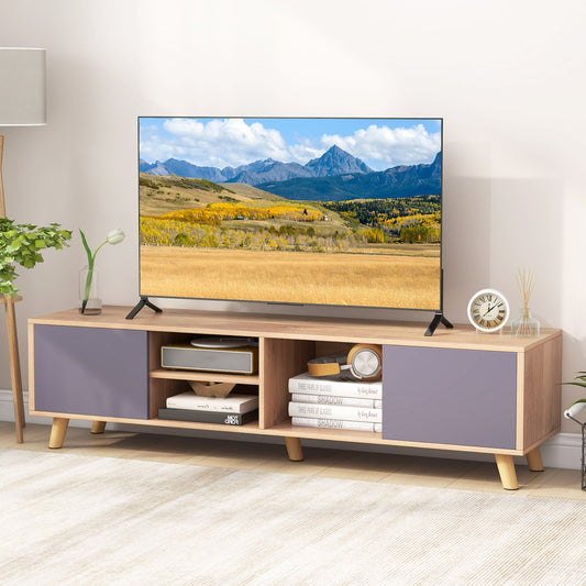 TV Stand Cabinet for TVs up to 65 Inch with Open Shelf for Living Room - Tampa Home & Garden Store