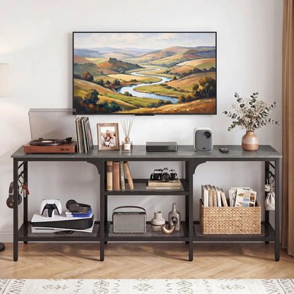 TV Stand for 65-Inch TV With Open 3-Tier Shelves