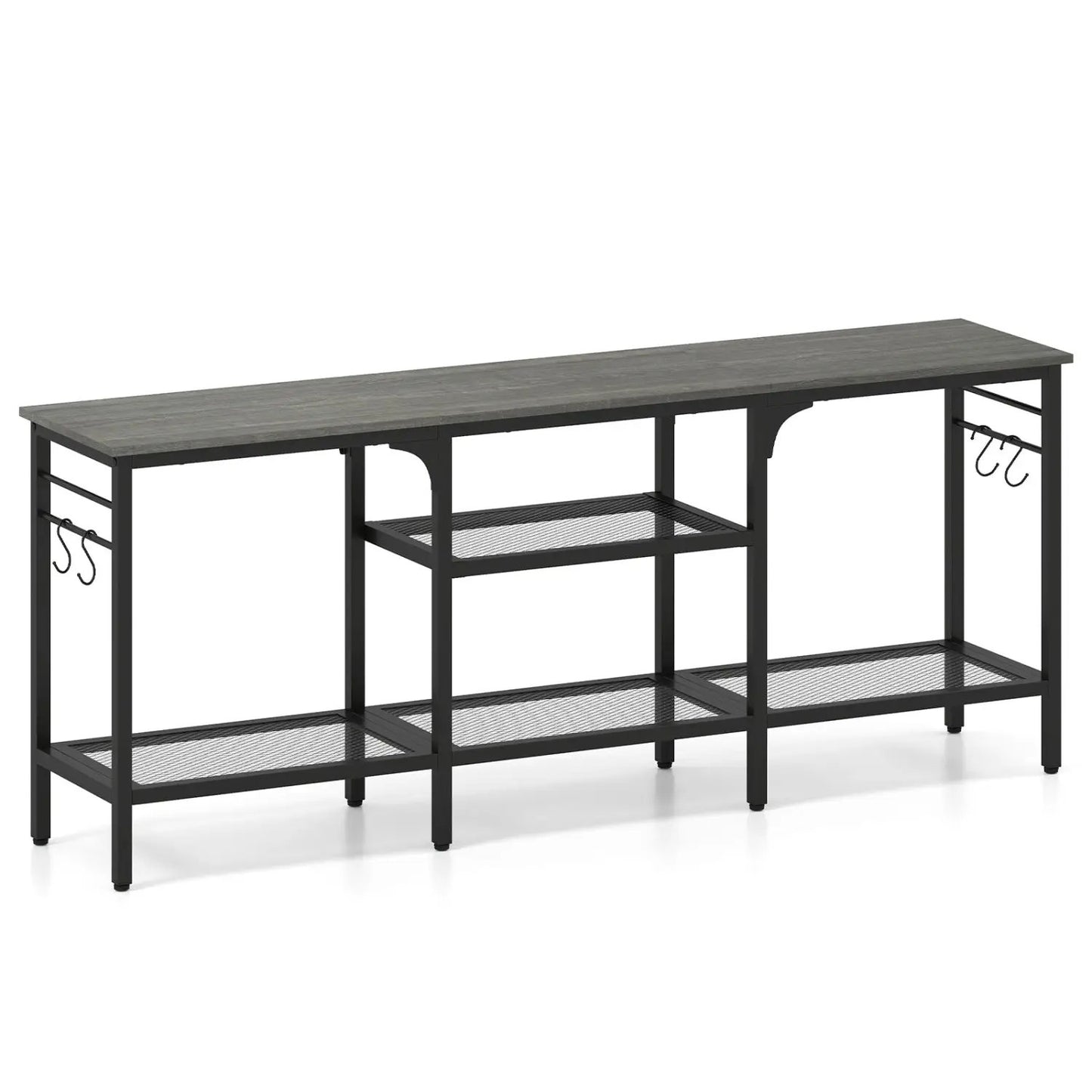 TV Stand for 65-Inch TV With Open 3-Tier Shelves