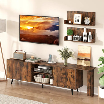 85 Inch TV Stand With Charging Station For TV