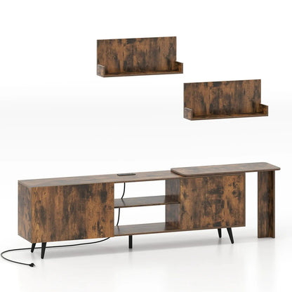 85 Inch TV Stand With Charging Station For TV
