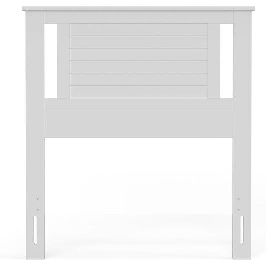 Twin Size Farmhouse Solid Wood Slatted Headboard in White Finish - Tampa Home & Garden Store