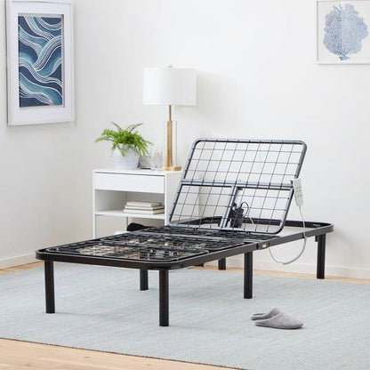 Cama ajustable de acero Twin XL con control remoto