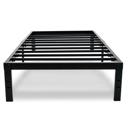 Base de cama Twin XL de metal negro resistente para dormitorio universitario