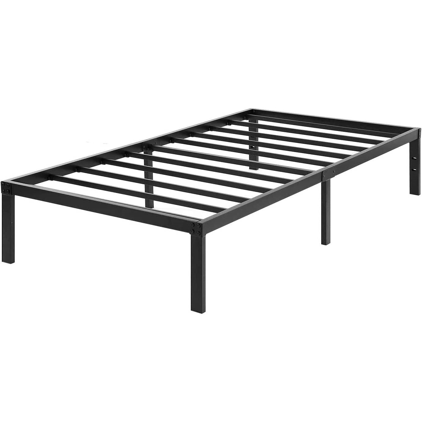 Base de cama metálica resistente Twin XL de 16 pulgadas con capacidad de peso de 3,000 libras