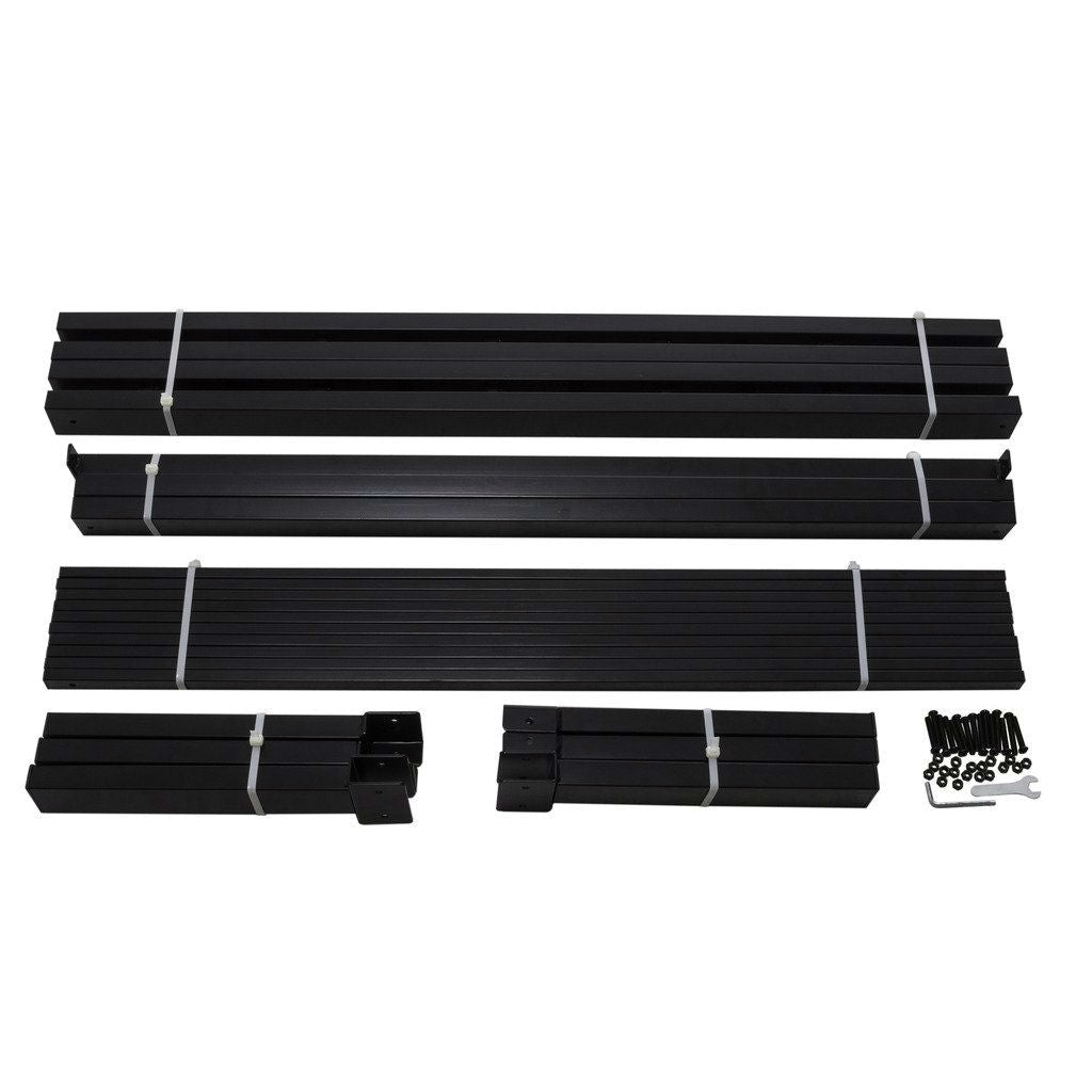 Base de cama con plataforma de metal negro Twin XL para estudio - No necesita somier
