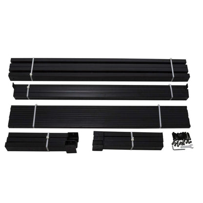 Base de cama con plataforma de metal negro Twin XL para estudio - No necesita somier