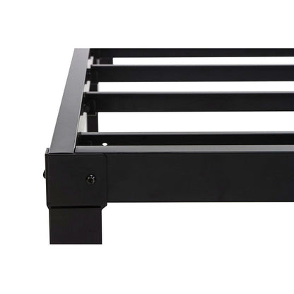 Base de cama con plataforma de metal negro Twin XL para estudio - No necesita somier
