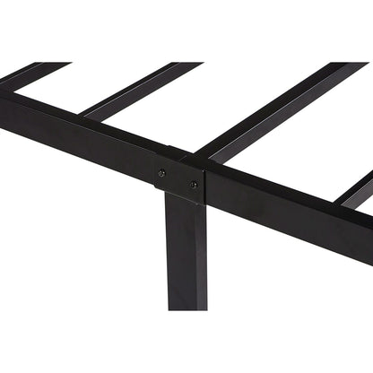 Base de cama con plataforma de metal negro Twin XL para estudio - No necesita somier