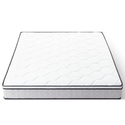 Colchón híbrido de espuma viscoelástica de felpa de 8 pulgadas, tamaño Twin XL