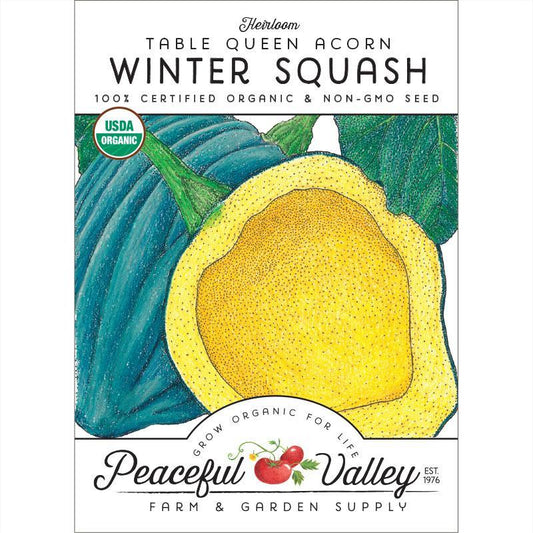 Table Queen Acorn Winter Squash Seeds (Organic) - Tampa Home & Garden Store