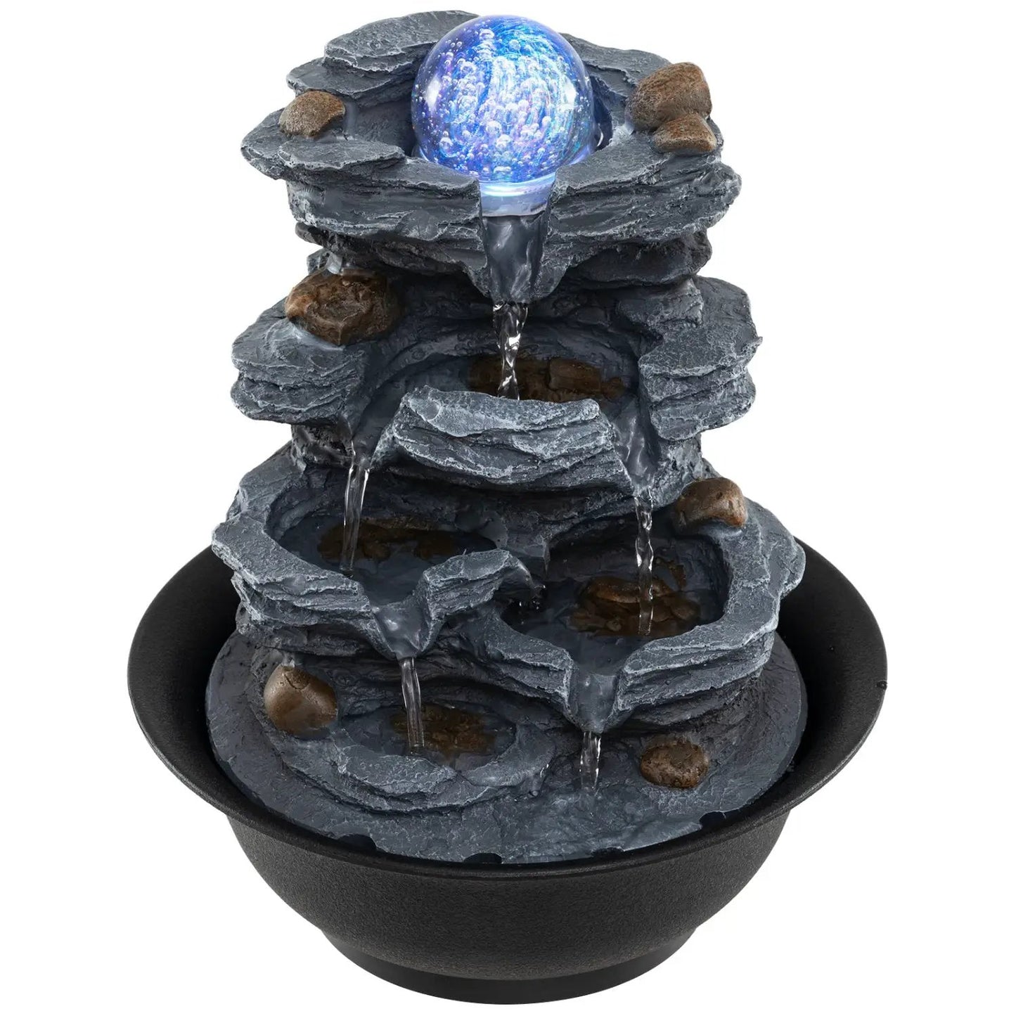 Tabletop Water Fountain With Crystal Ball and LED