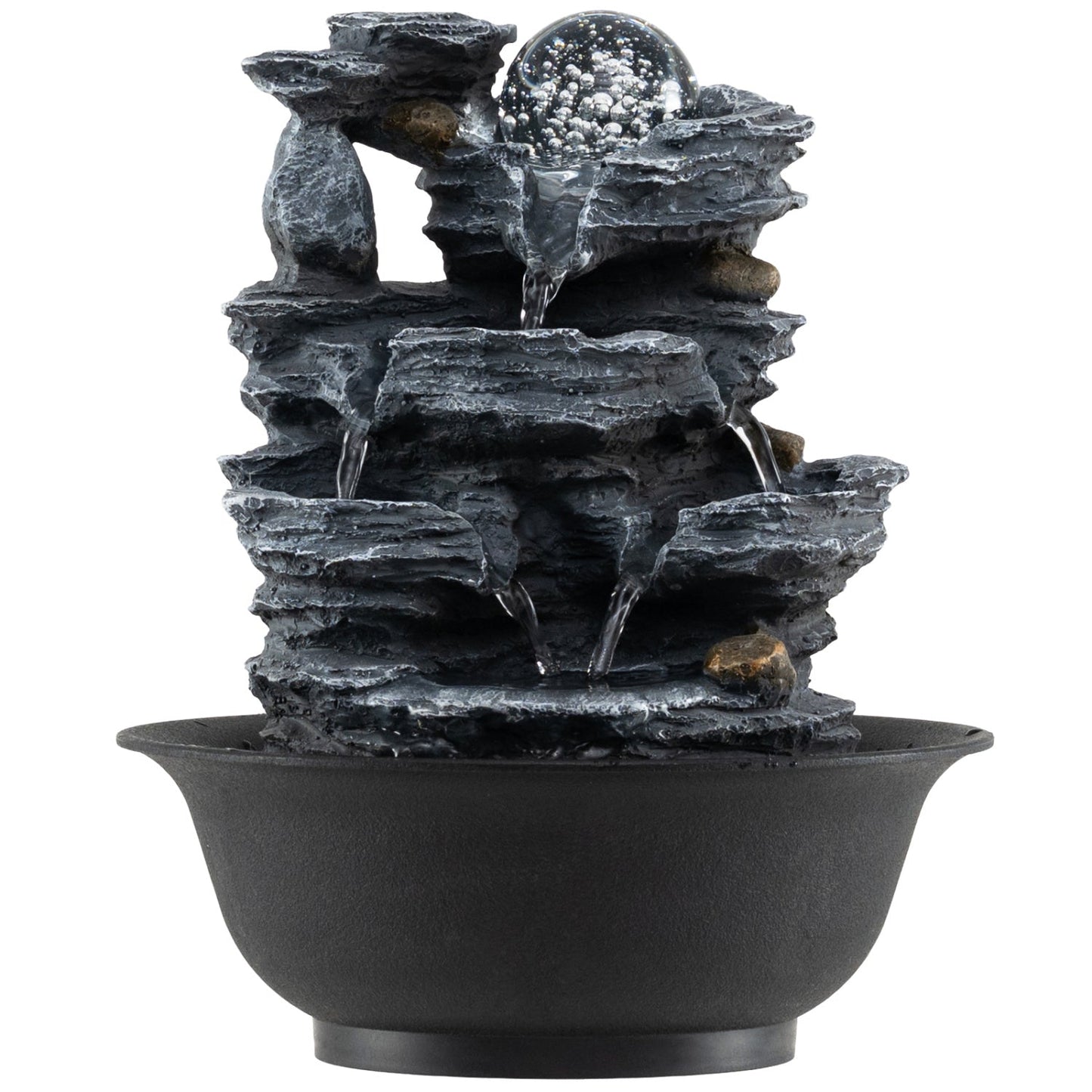 Tabletop Water Fountain With Crystal Ball and LED