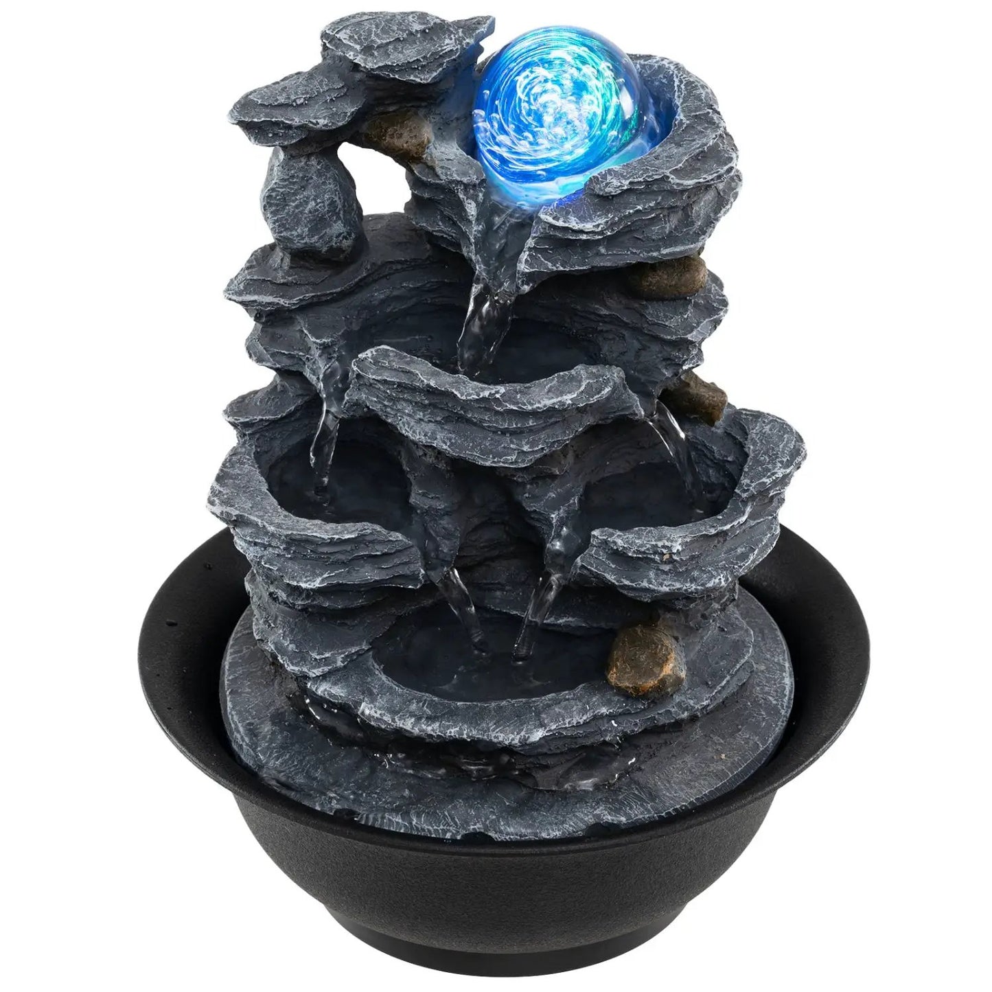 Tabletop Water Fountain With Crystal Ball and LED