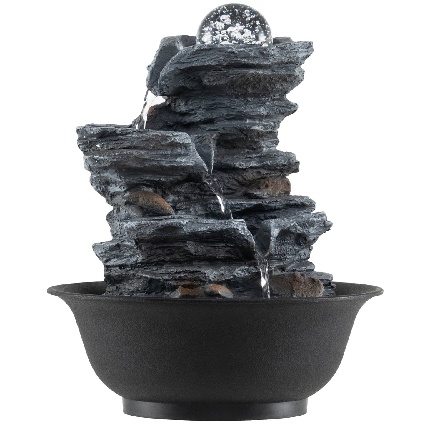 Tabletop Water Fountain With Crystal Ball and LED