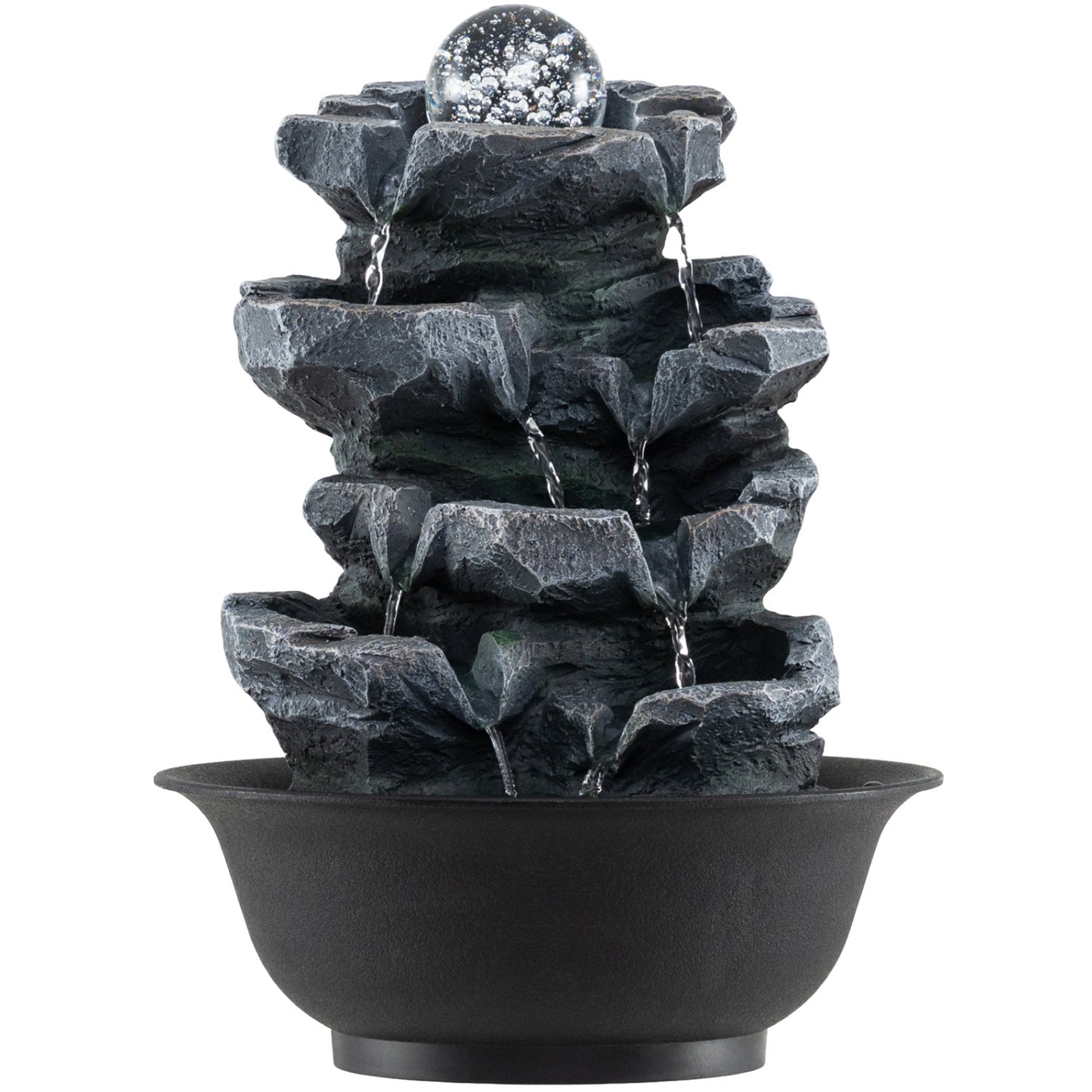 Tabletop Water Fountain With Crystal Ball and LED