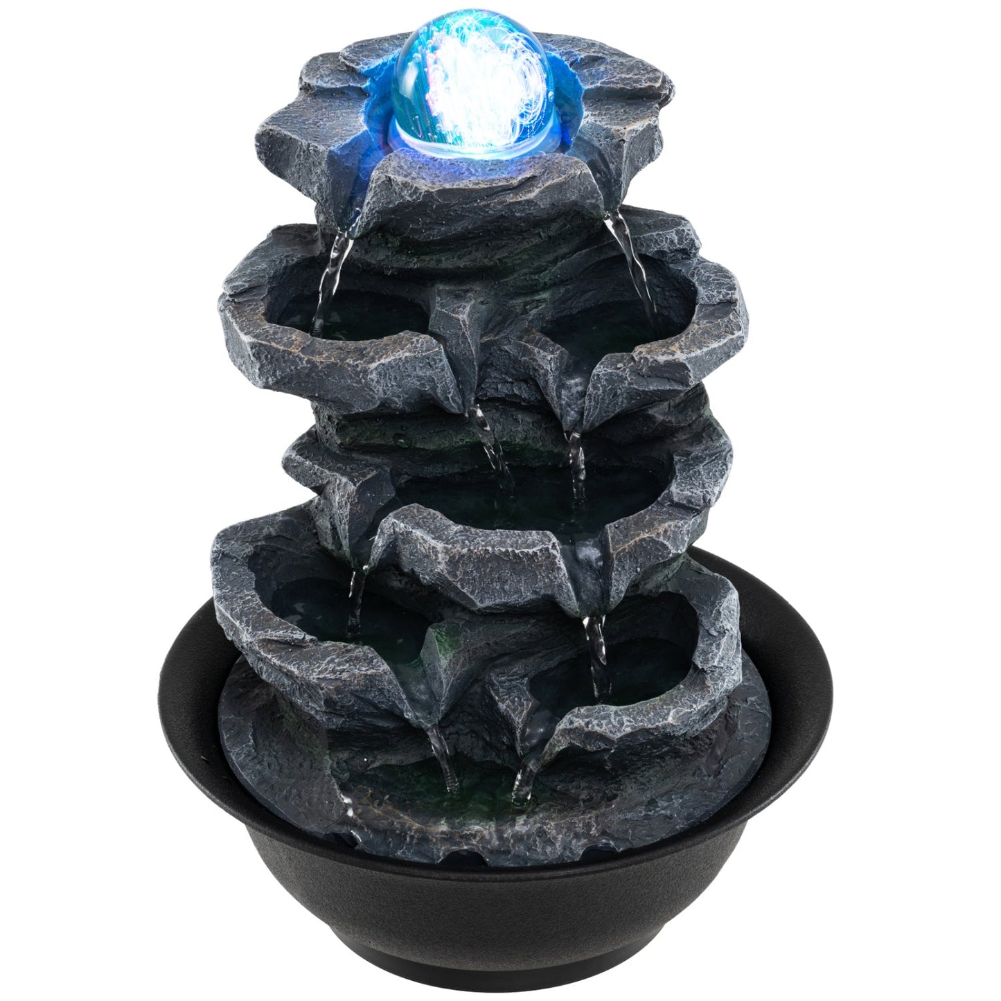 Tabletop Water Fountain With Crystal Ball and LED