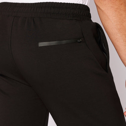 SCR Classic Athleisure Sweatpants Straight Tall Fit, black with zippered back pocket on Tampa Home & Garden Store