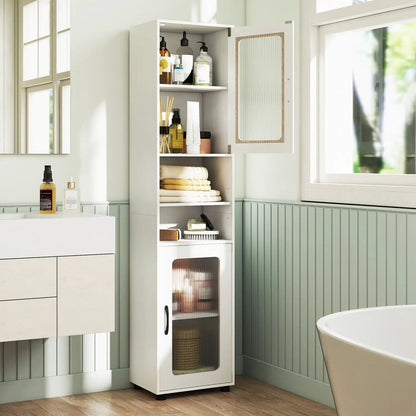 Tall Bathroom Storage Cabinet 67 Inch Organizer