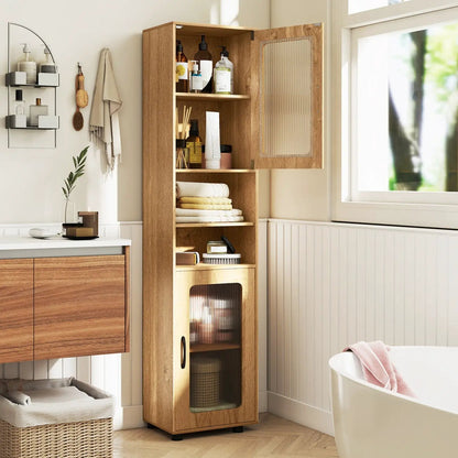 Tall Bathroom Storage Cabinet 67 Inch Organizer