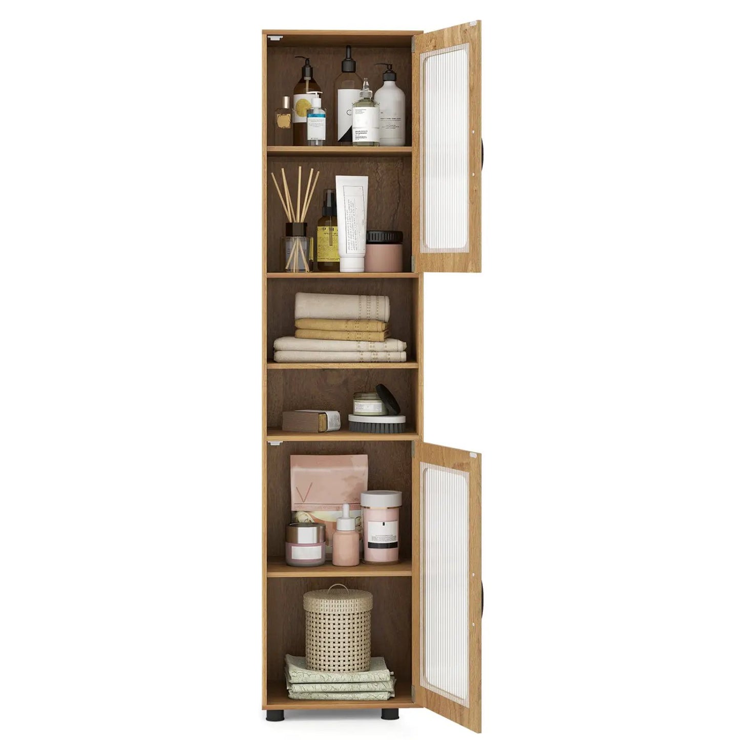 Tall Bathroom Storage Cabinet 67 Inch Organizer