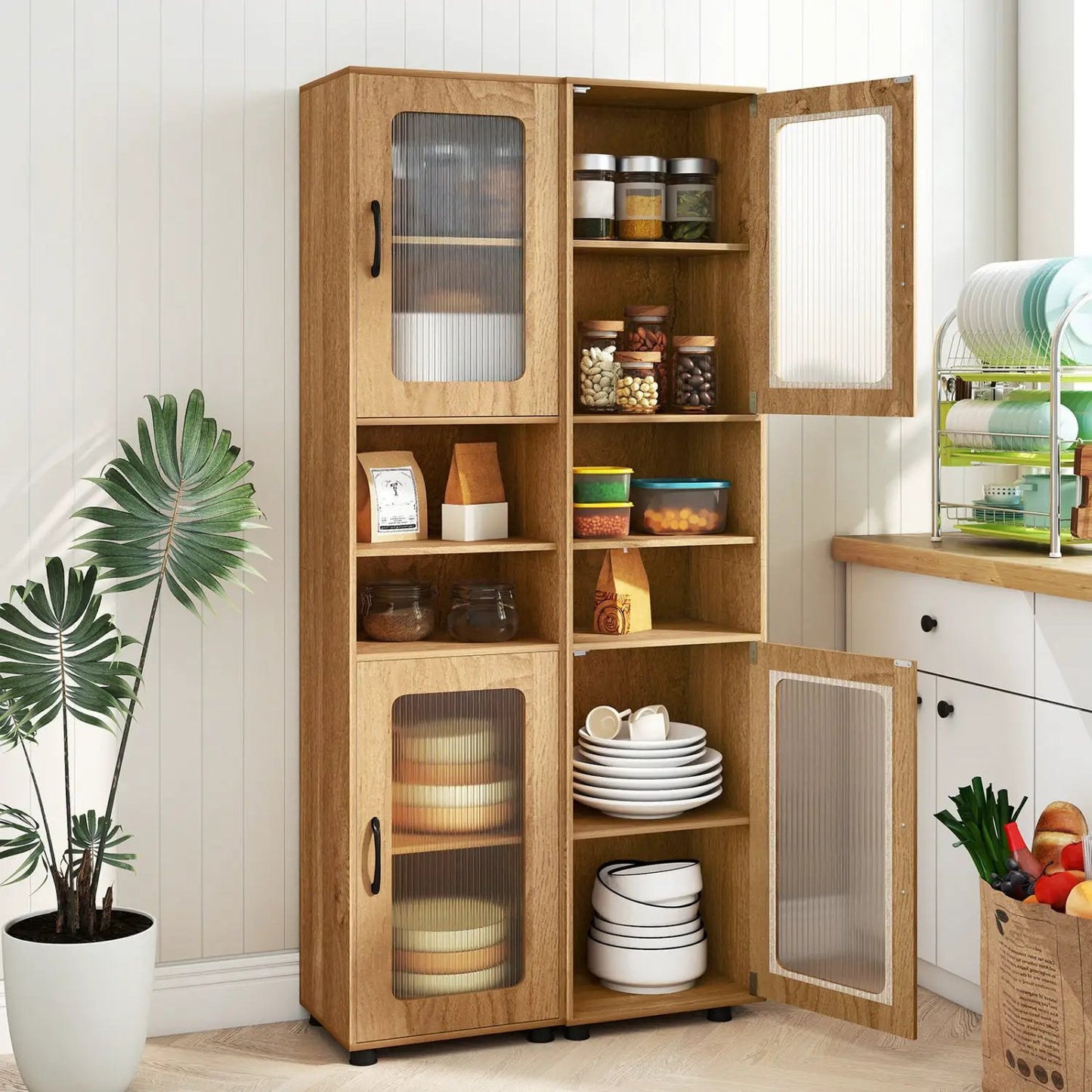 Tall Bathroom Storage Cabinet 67 Inch Organizer