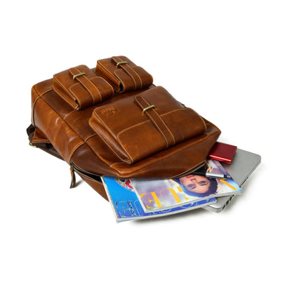 Tan Portland Laptop Backpack - Tampa Home & Garden Store