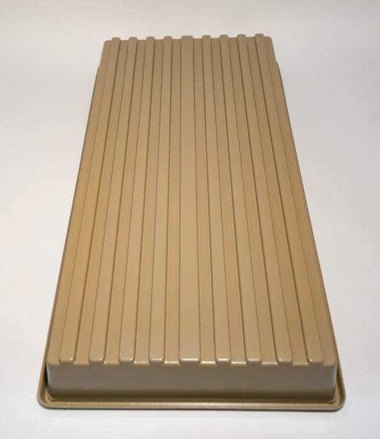 Heavy Duty Growing Tray for Wheatgrass and Microgreens beige plastic no drain holes on Tampa Home & Garden Store