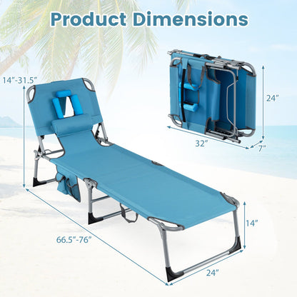 Tanning Chair with Face Arm Holes Folding Chair